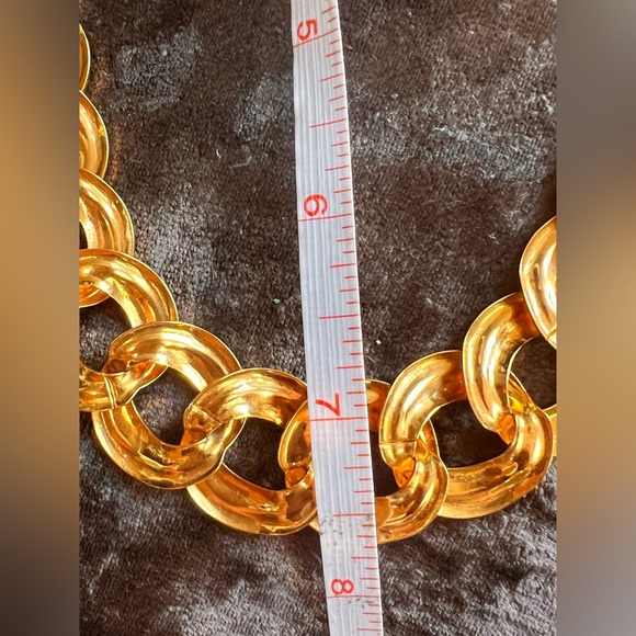 Napier runway 80s statement patent pendant Necklace - Picture 4 of 4